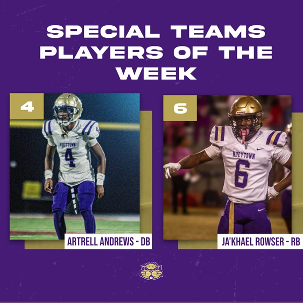 Week #8 - Special Teams Player of the Week